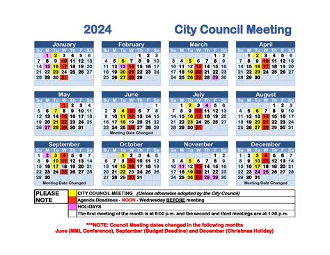 City Calendar .